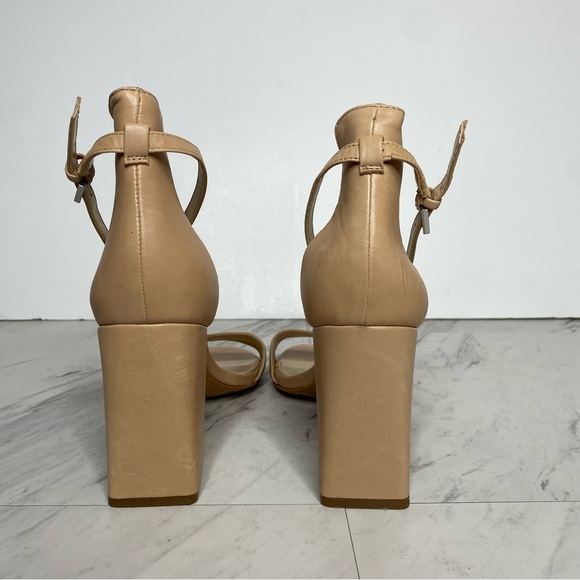 Vince Camuto Winderly Tan Leather Heeled Sandal 8.5 M - Picture 3 of 15